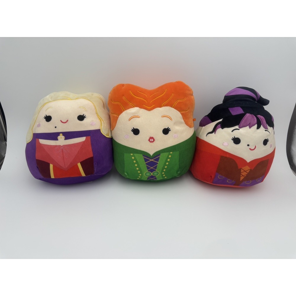 Hocus Pocus Squishmallow Plush Set Of 3 Sanderson Sisters 12" Inch Halloween